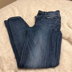EXPRESS | medium wash mid rise skinny Jean EUC size 2